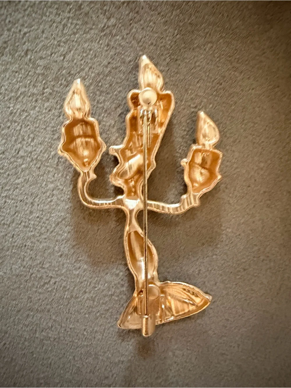 Disney Beauty and the Beast Lumiere brooch